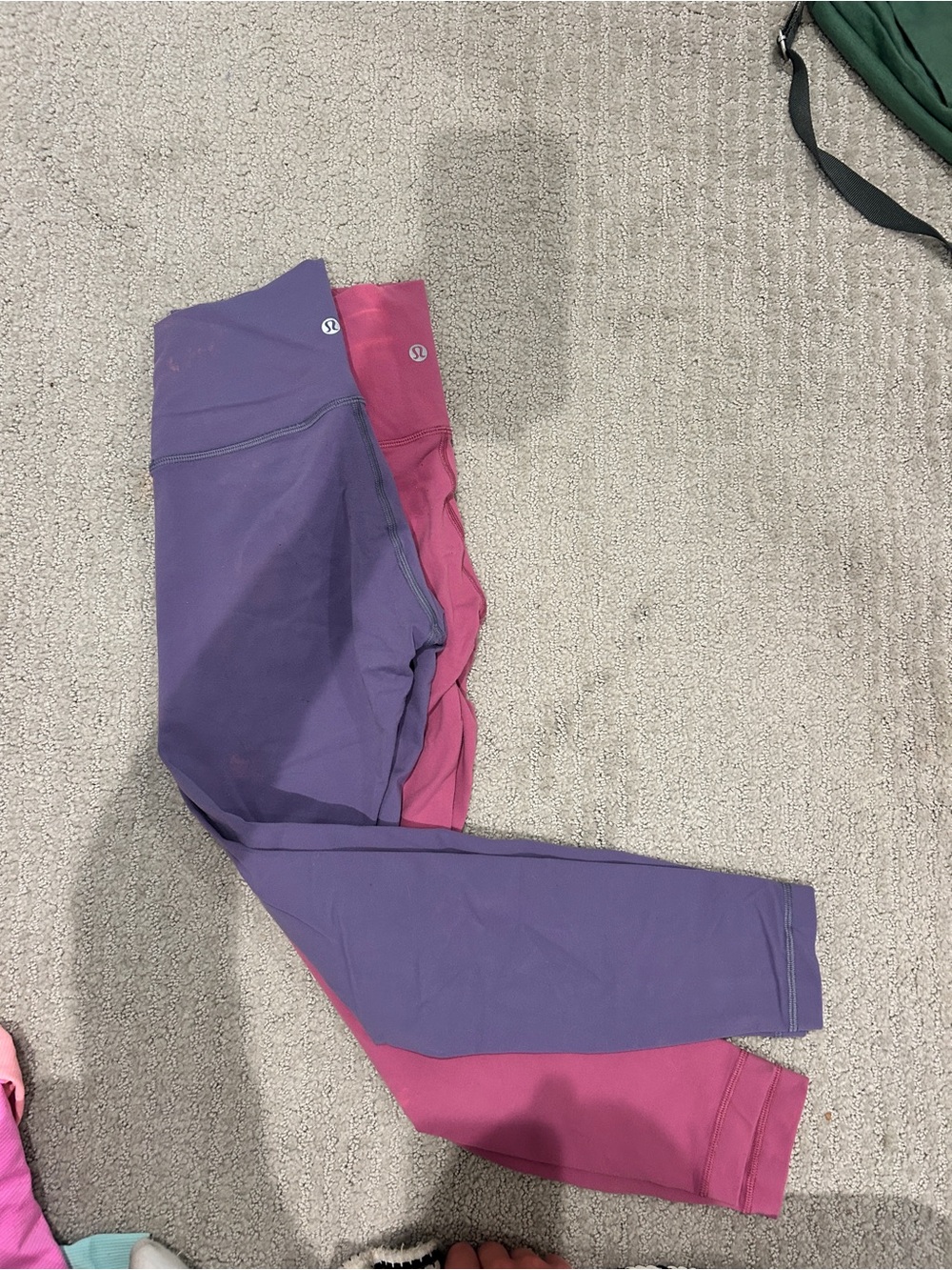 lululemon athletica  Purple & Pink Colorblock Leggings